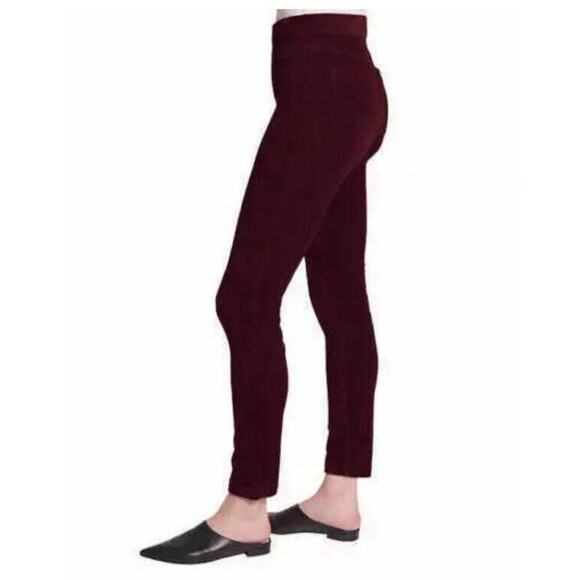 NWT GLORIA VANDERBILT WOMEN SKINNY KNIT CORDUROY MIDRISE PANT(CABERNET CRUSH XS - Picture 2 of 11
